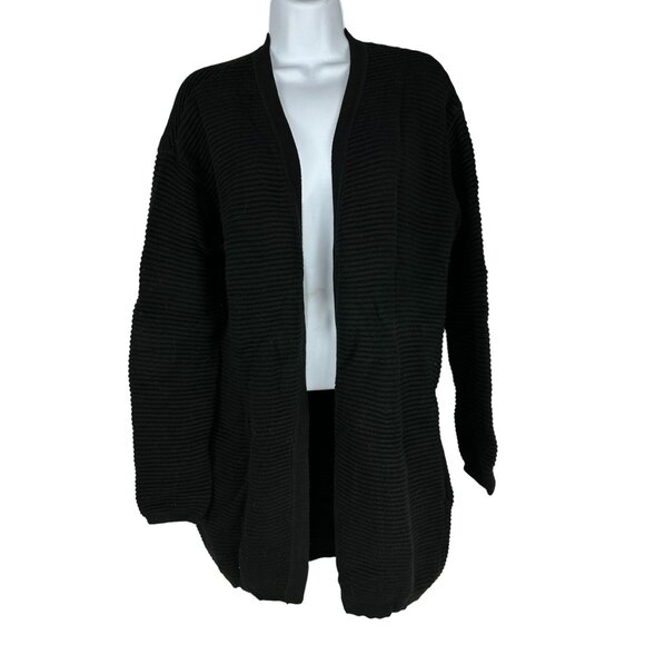 H&M Women's Basic Cardigan Sweater Size S Black Long Sleeved - Picture 1 of 5